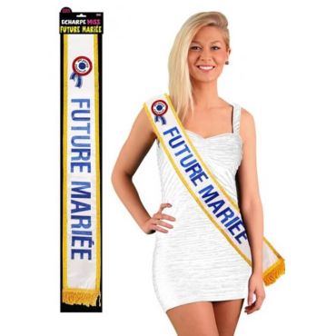 Echarpe de miss future mariée pour femme 