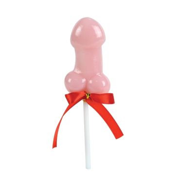 Sucette pénis à la fraise - 7,5 cm | jourdefete.com