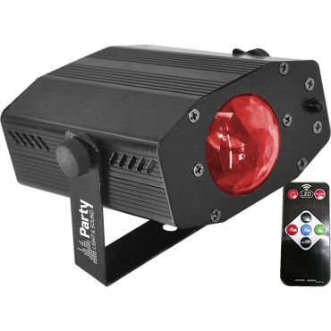 Mini projecteur LED Waterwave avec effet lumineux de vagues colorées | jourdefete.com