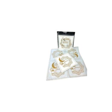 Serviettes en papier imprimées Ramadan Mubarak dorées | jourdefete.com