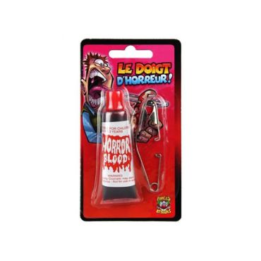 Epingle à Nourrice factice et Flacon de Sang