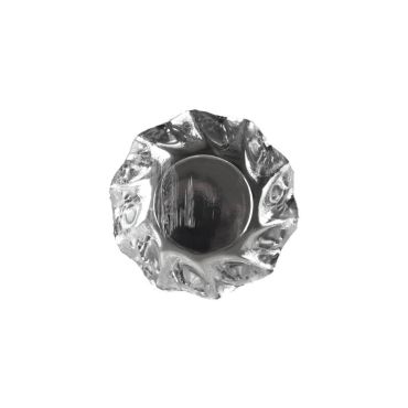 Coupelles vagues x10 - Argent brillant