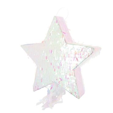 Pinata étoile irisée en carton pour anniversaire féerique enfant | jourdefete.com