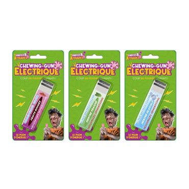 Chewing-gum électrique pour blagues et farces hilarantes | jourdefete.com