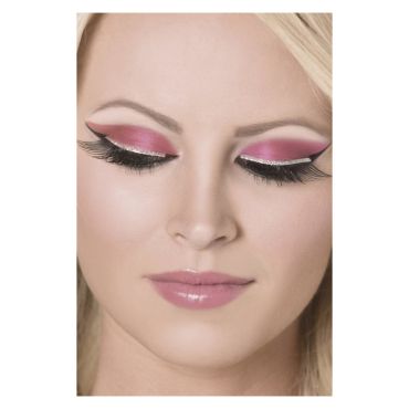 Faux Cils à paillettes - Argent | jourdefete.com Faux Cils à paillettes - Argent | jourdefete.com