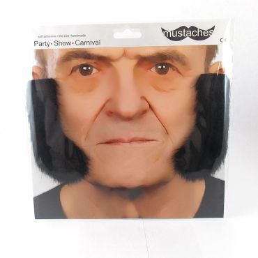 Favoris longs - Noir