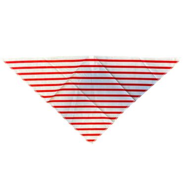 Foulard à rayures blanches et rouges pour adulte Foulard à rayures blanches et rouges pour adulte