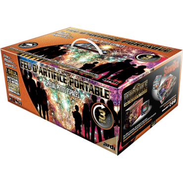 Feu d'artifice Portable® à utiliser en toute autonomie pour votre soirée festive !