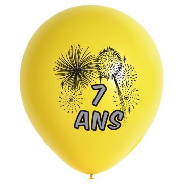 10 Ballons de Baudruche multicolore 7 ans 