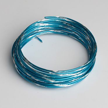 Fil Métallique Arlequin Turquoise - 5m