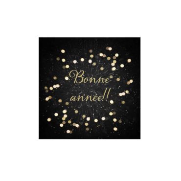 serviette en papier bonne annee petillant | jourdefete.com