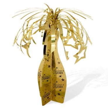 centre de table bonne année doré | jourdefete.com