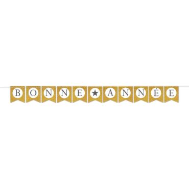 guirlande de fanions dorés bonne année | jourdefete.com guirlande de fanions dorés bonne année | jourdefete.com