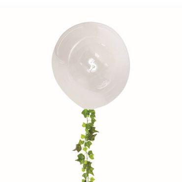 ballon transparent avec guirlande de lierre | jourdefete.com