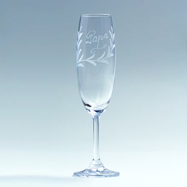 Flûte à Champagne Baptême "Papa" - 22cm