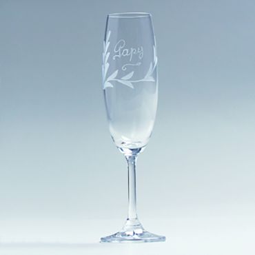 Flûte à Champagne Baptême "Papy" - 22cm