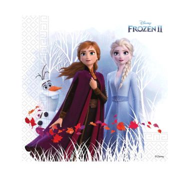 serviettes-la-reine-des-neiges-compostables-3-plis-33cm|jourdefete.com