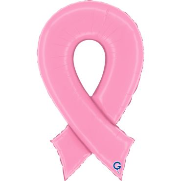 Ballon en aluminium mylar rose en forme de ruban de sensibilisation pour décoration de fête | jourdefete.com Ballon en aluminium mylar rose en forme de ruban de sensibilisation pour décoration de fête | jourdefete.com