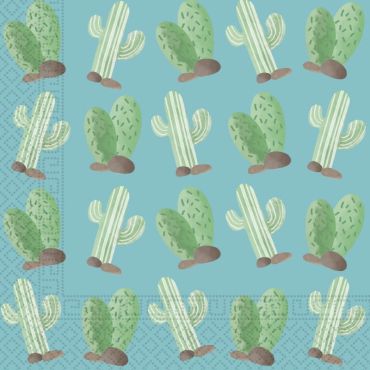 Sachet de 20 serviettes Cactus Sachet de 20 serviettes Cactus