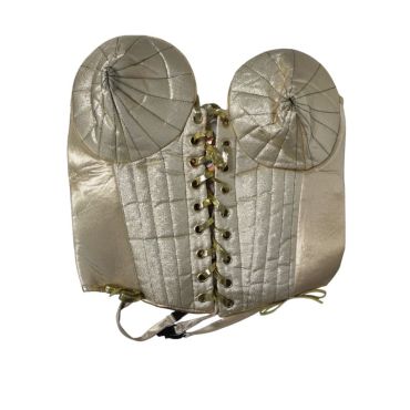 Bustier doré avec poitrine en cône | jourdefete.com