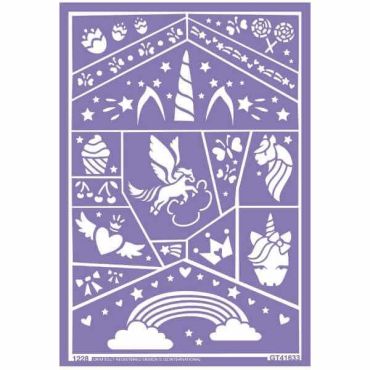 Pochoir Licorne Grim'Tout
