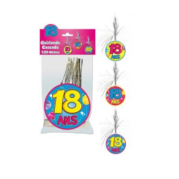 Guirlande Cascade Anniversaire 18 ans