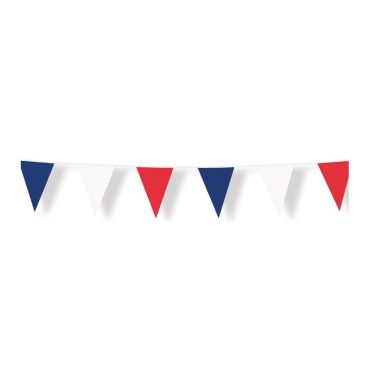 Guirlande France 10m avec fanions bleu blanc rouge | jourdefete.com