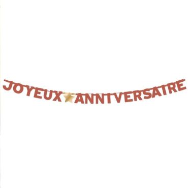 Guirlande de lettres - Joyeux Anniversaire - Collection Terracotta | jourdefete.com