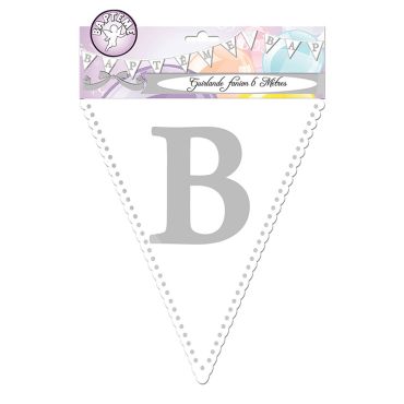 Guirlande à fanions pour baptême