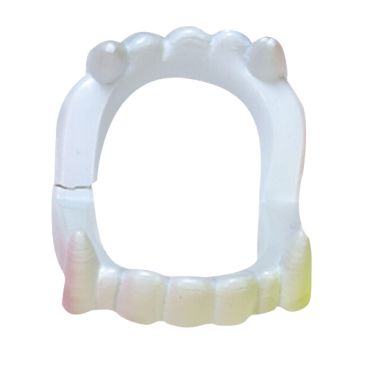 Faux dentier de vampire en plastique blanc avec canines pointues pour déguisement enfant | jourdefete.com Faux dentier de vampire en plastique blanc avec canines pointues pour déguisement enfant | jourdefete.com