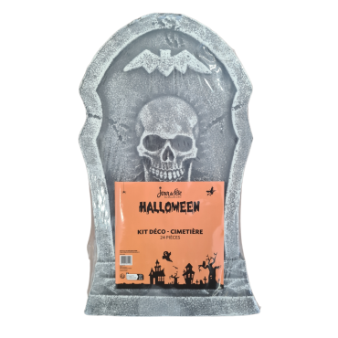 Ce kit de cimetière composé de 24 pièces vous servira à faire une décoration d'Halloween parfaite | jourdefete.com