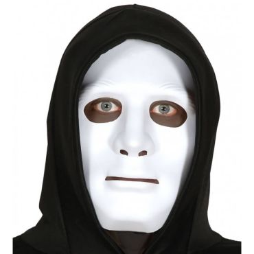 masque blanc adulte en plastique
