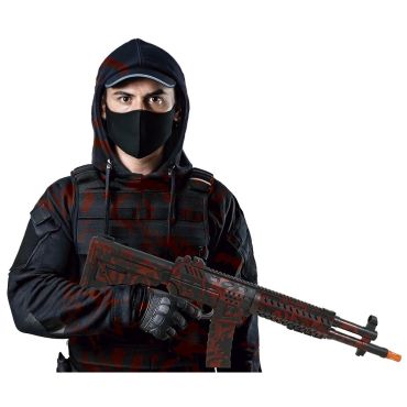 Mitraillette sanglante factice pour déguisement Halloween | jourdefete.com