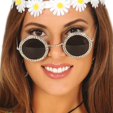lunettes rondes brillantes pour adulte | jourdefete.com