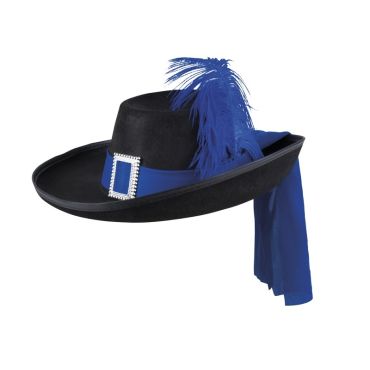 Chapeau de Mousquetaire Femme - Bleu