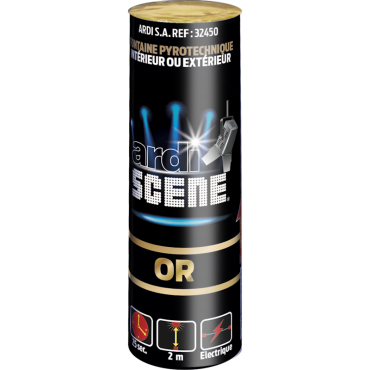 Jet de scène doré pour un effet lumineux | jourdefete.com