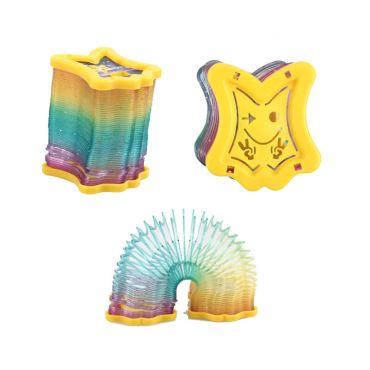 Ressort lumineux arc-en-ciel - Etoile filante - 6cm