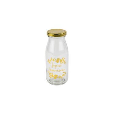 bouteille joyeux anniversaire or | jourdefete.com