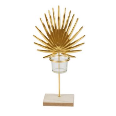 bougeoir-tropical-palmier-dore | jourdefete.com