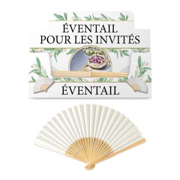 Éventail blanc - Vive les mariés | jourdefete.com