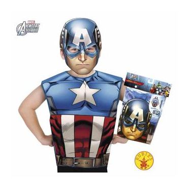 Kit déguisement Avengers - Captain America - 3-6 ans Kit déguisement Avengers - Captain America - 3-6 ans