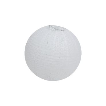 Lanterne en papier blanche avec motifs ajourés | jourdefete.com