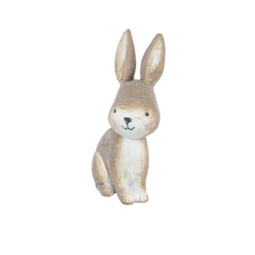 Figurine – Pâques - Petit Lapin Brun en Résine | jourdefete.com