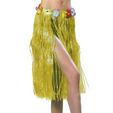 Jupe Hawaïenne Jaune 80 cm