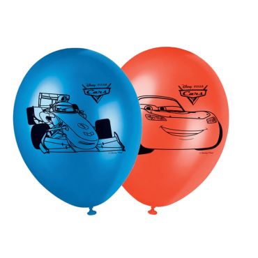Lot de 8 ballons de baudruche Cars