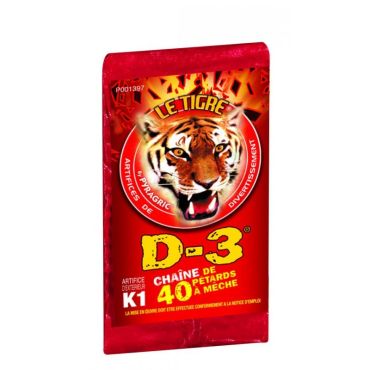Chaîne de 40 Pétards - Le Tigre Bison D-3 | jourdefete.com