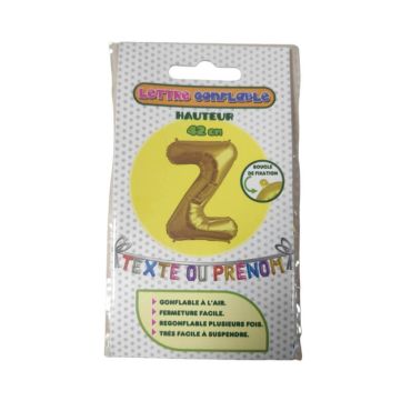 Lettre Z Gonflable - Couleur au choix | jourdefete.com