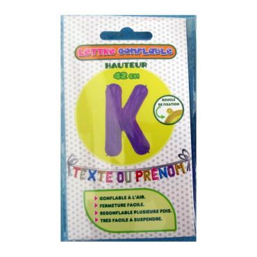 Lettre K Gonflable - Couleur au choix | jourdefete.com