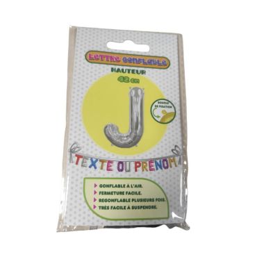 Lettre J Gonflable - Couleur au choix | jourdefete.com