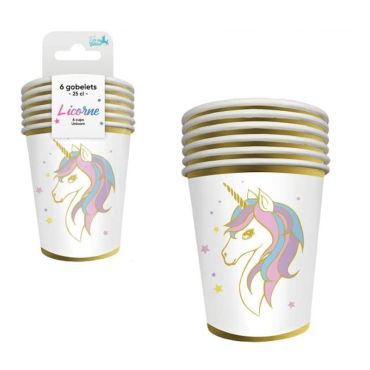 Des gobelets parfaits pour un anniversaire licorne | jourdefete.com